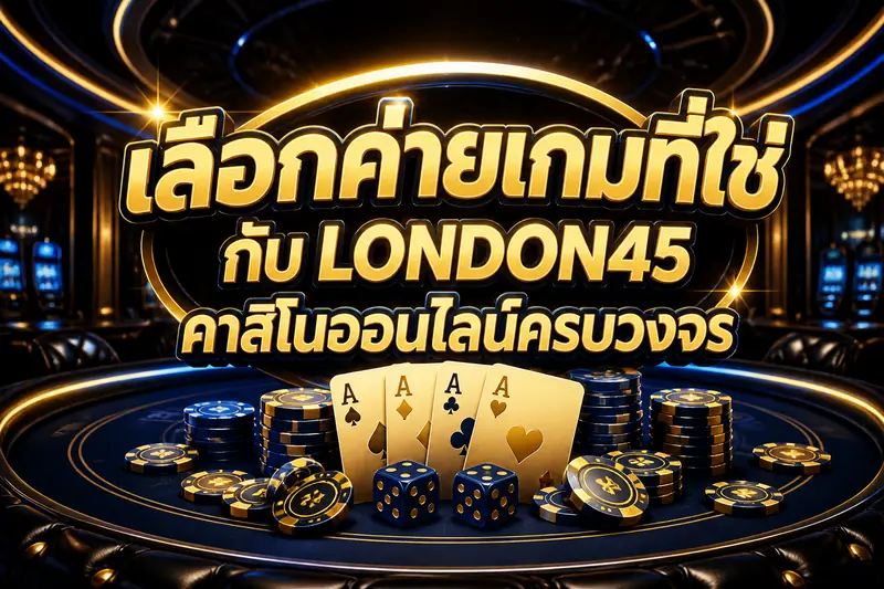 เลือกค่ายเกมที่ใช่ กับ LONDON45 คาสิโนออนไลน์ครบวงจร