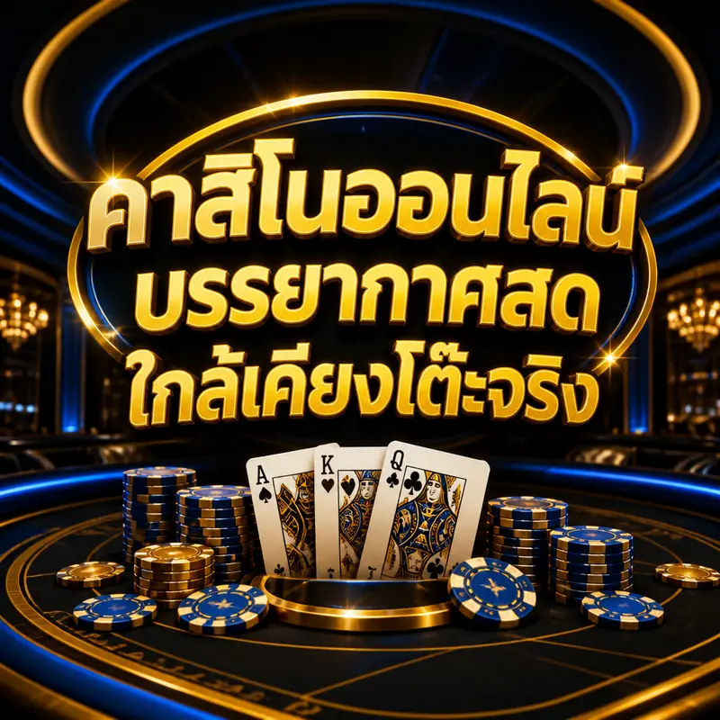 คาสิโนออนไลน์บรรยากาศสดใกล้เคียงโต๊ะจริง